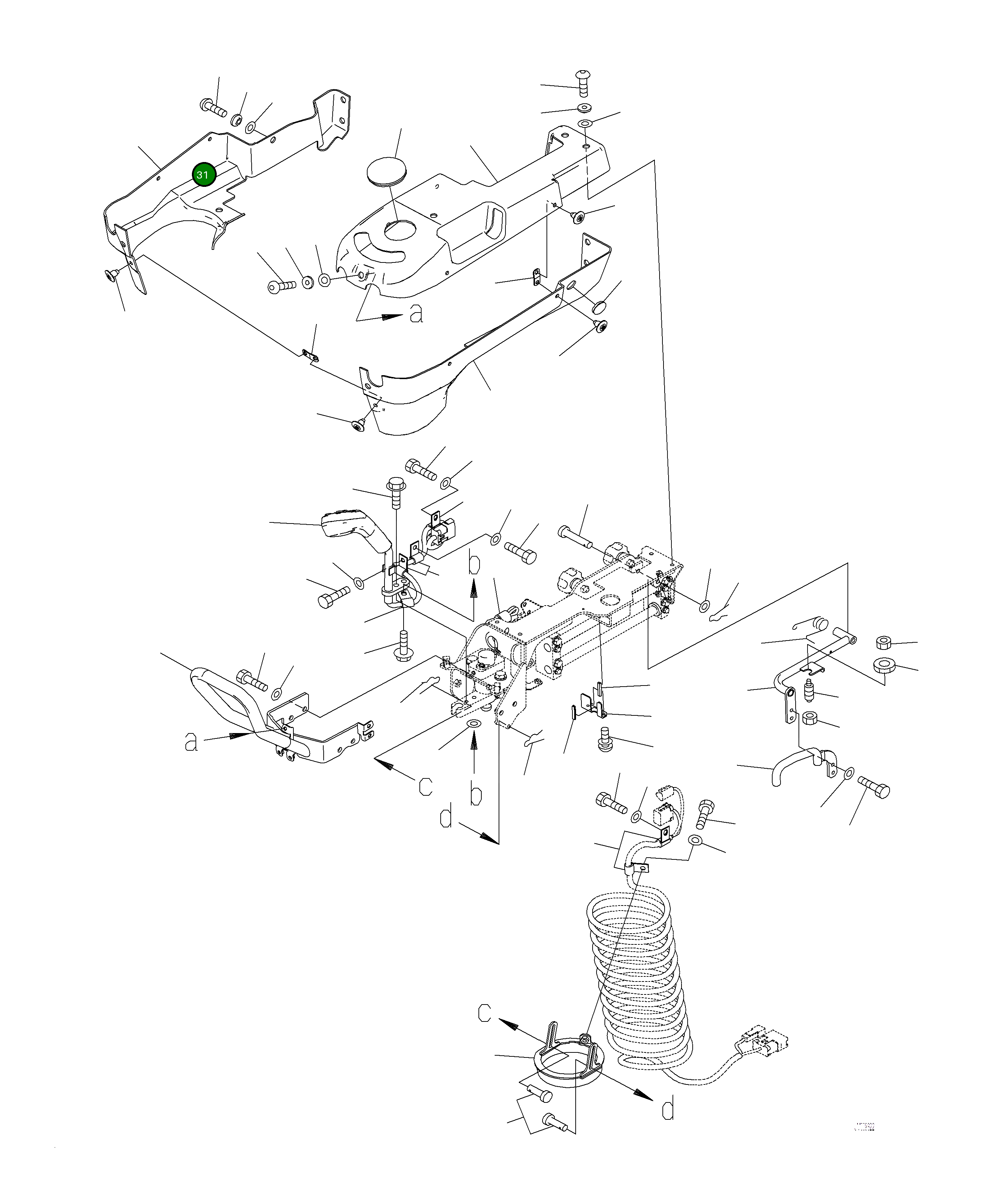 Крышка 425-40-52721 Komatsu