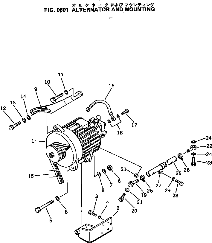 Болт 6710-21-6580  Komatsu