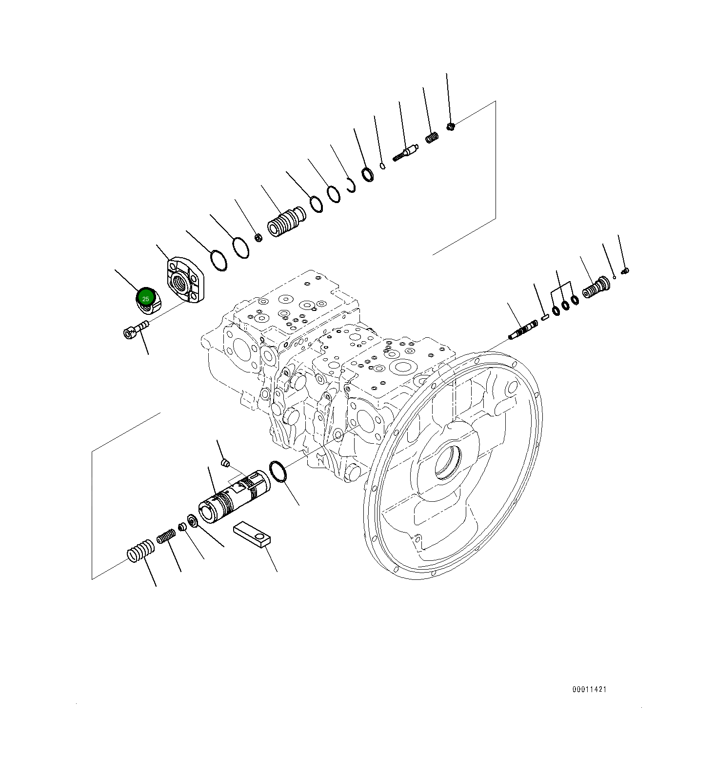 Крышка 708-2L-44161  Komatsu