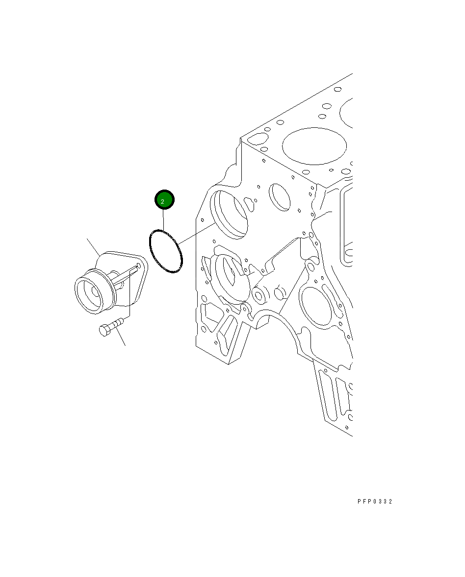 Кольцо уплотнительное (O-Ring) 6732-61-1110 Komatsu