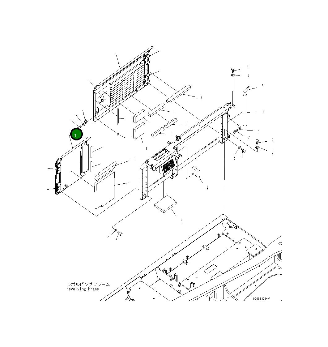 Крышка 208-54-71223  Komatsu