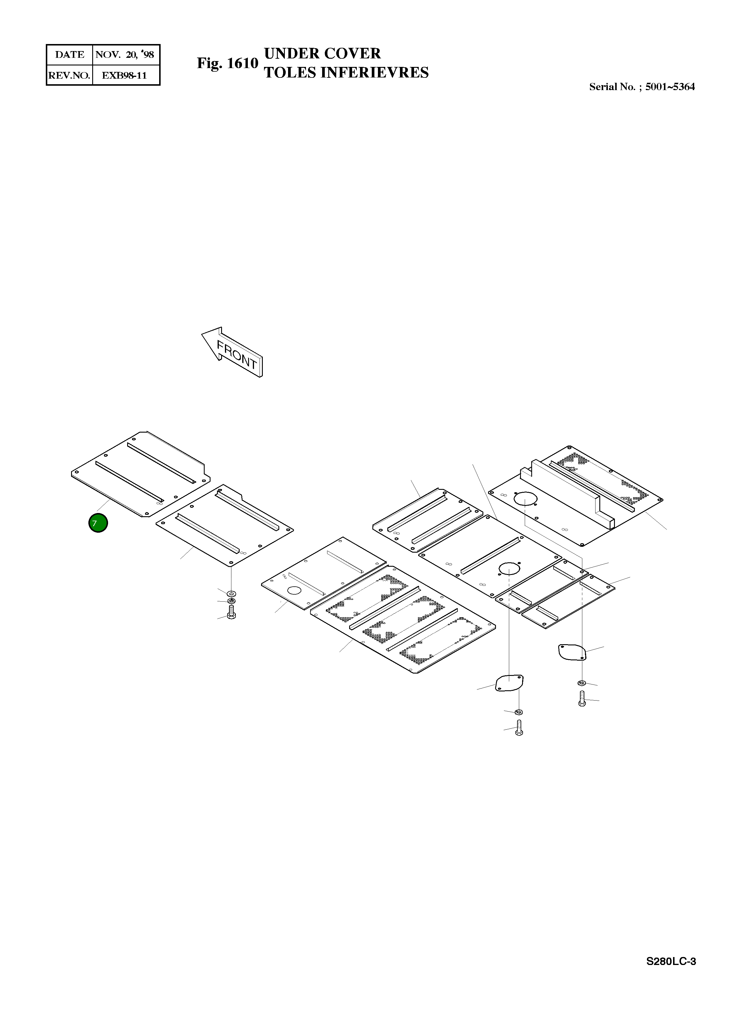 Крышка 2621-2415B Komatsu