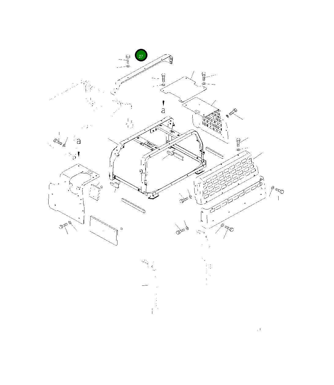Крышка 208-54-21311 Komatsu