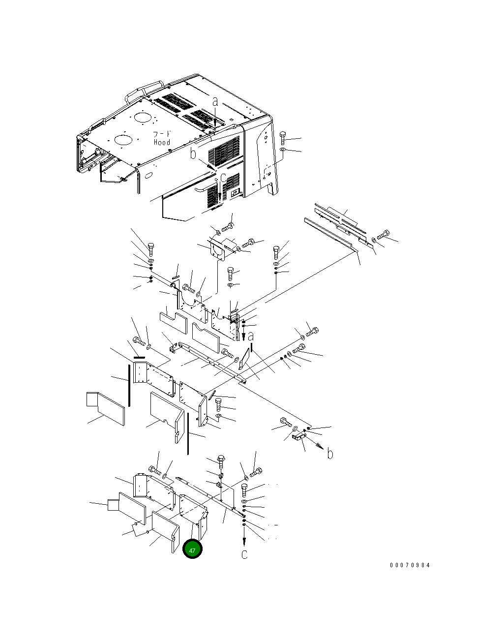 Крышка 425-54-33650  Komatsu