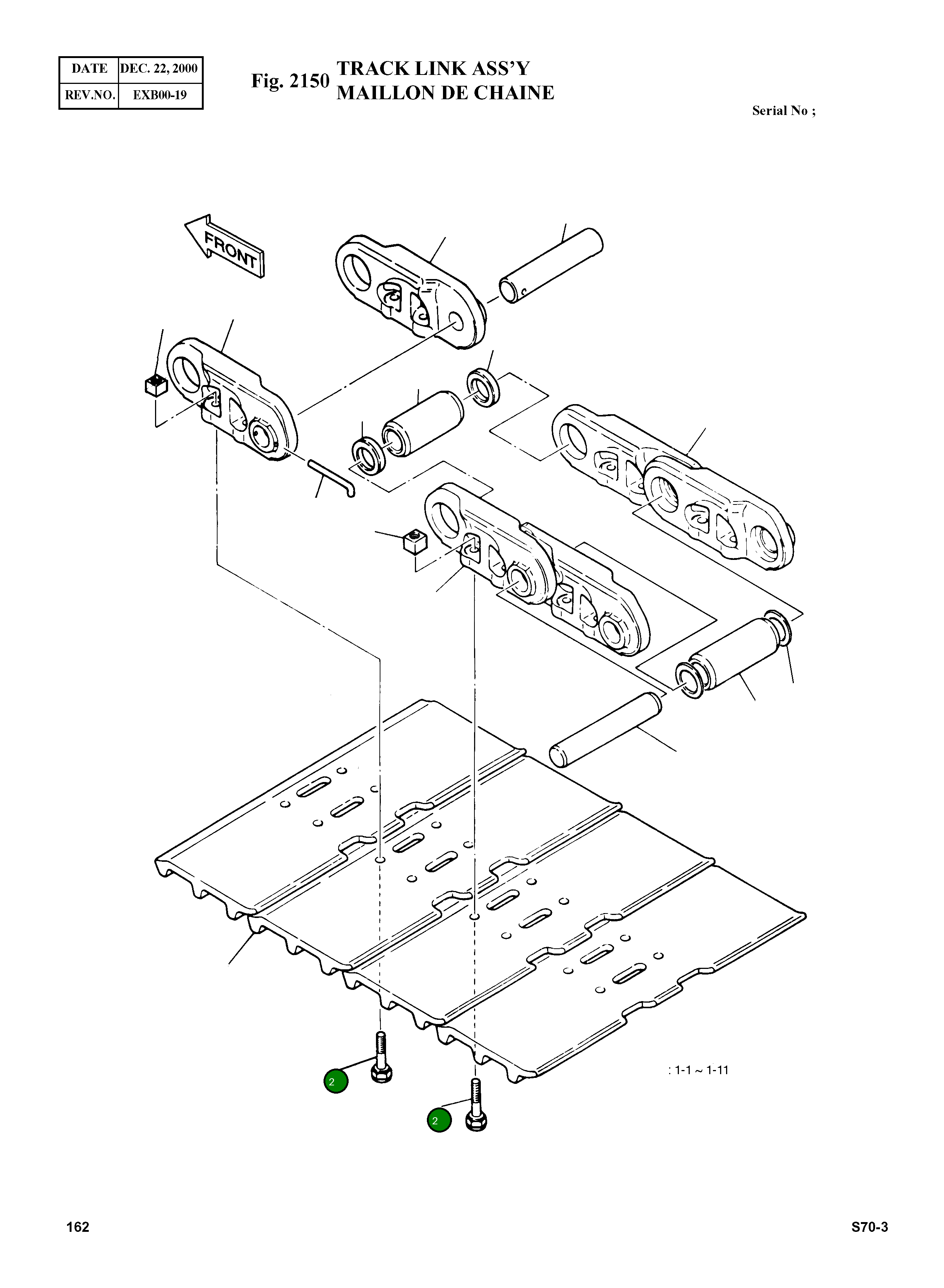 Болт TROOT-1423 Komatsu