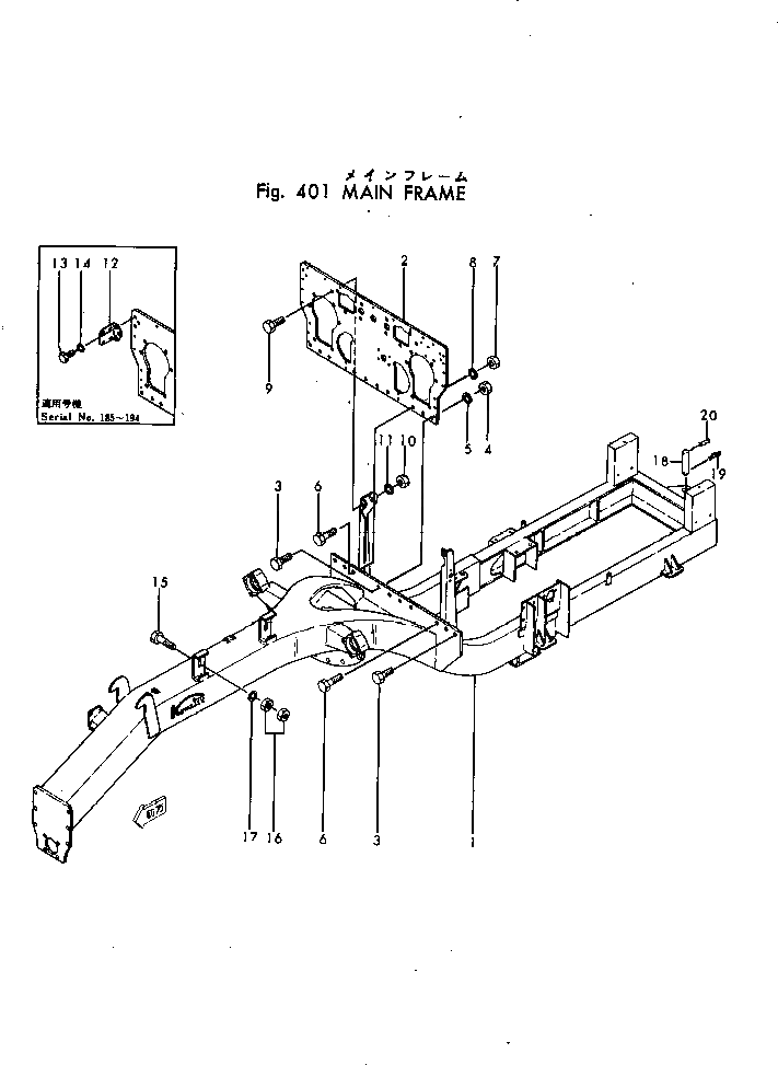 Болт 01017-31400 Komatsu