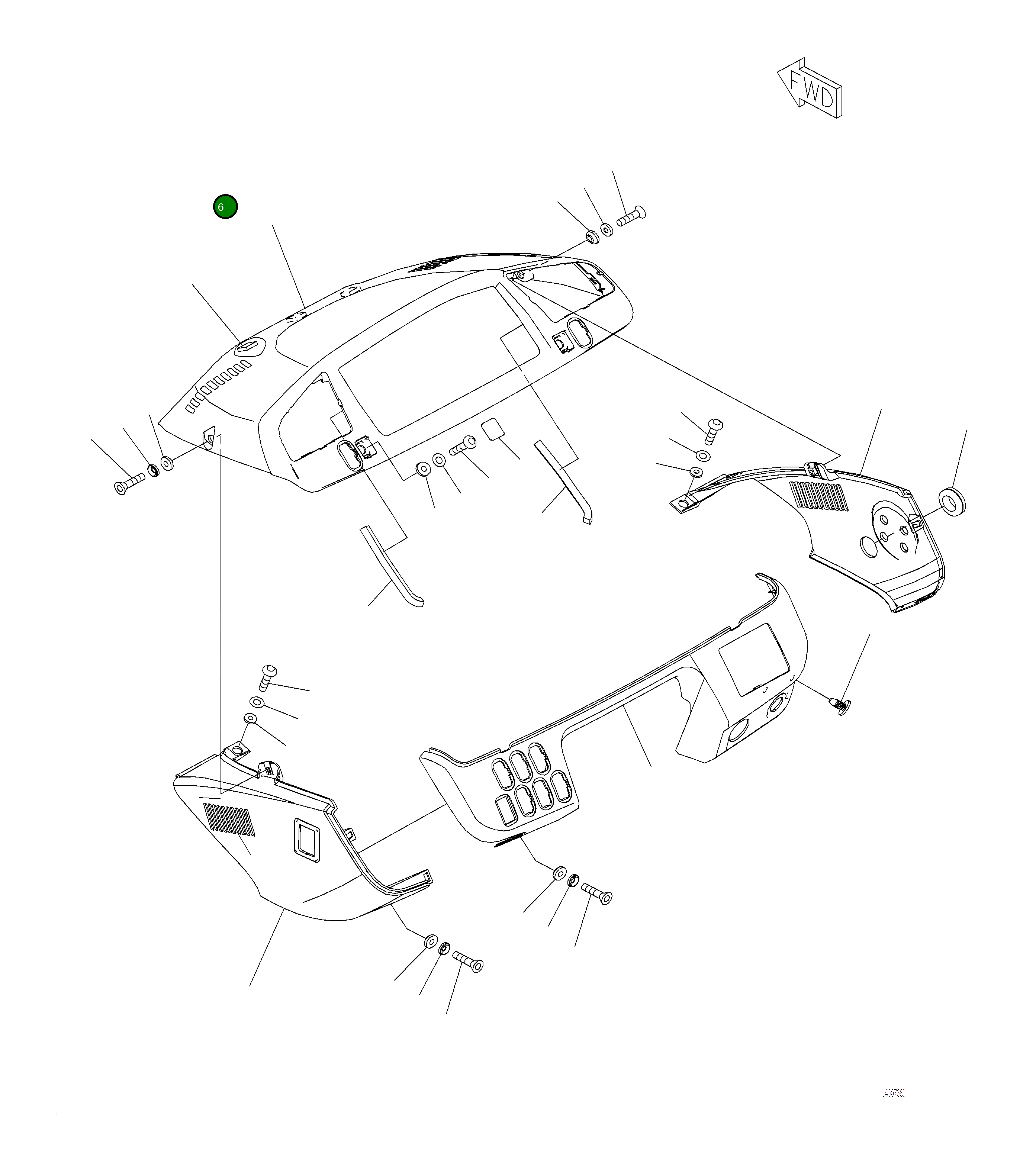 Крышка 423-926-5880  Komatsu