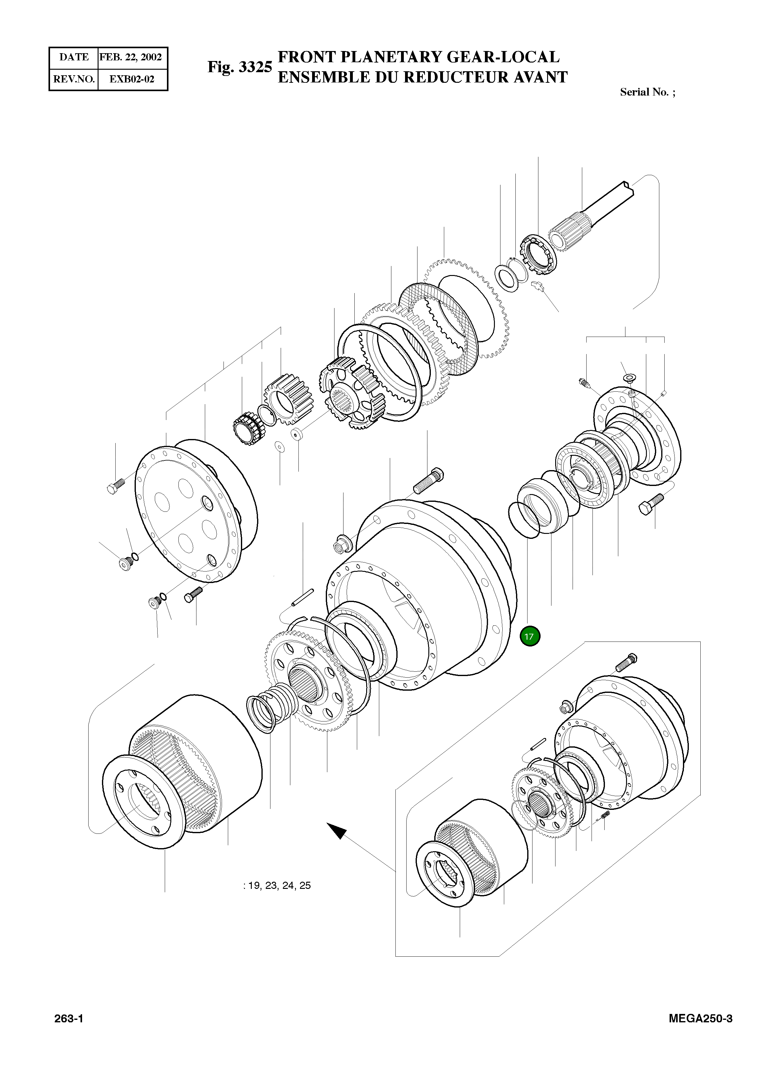 Кольцо уплотнительное (O-Ring) 4180-7114  Komatsu