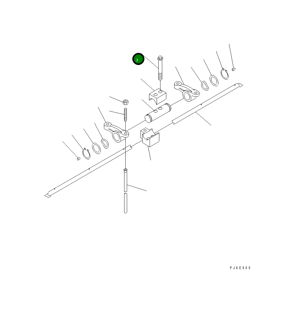 Болт 6742-01-1230 Komatsu