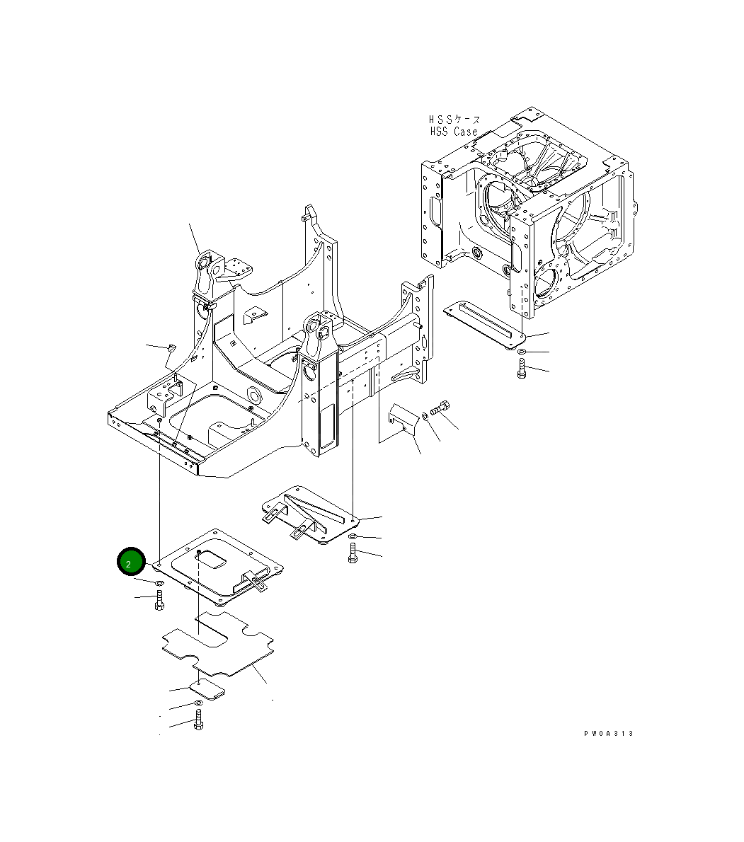 Крышка 134-21-61371 Komatsu