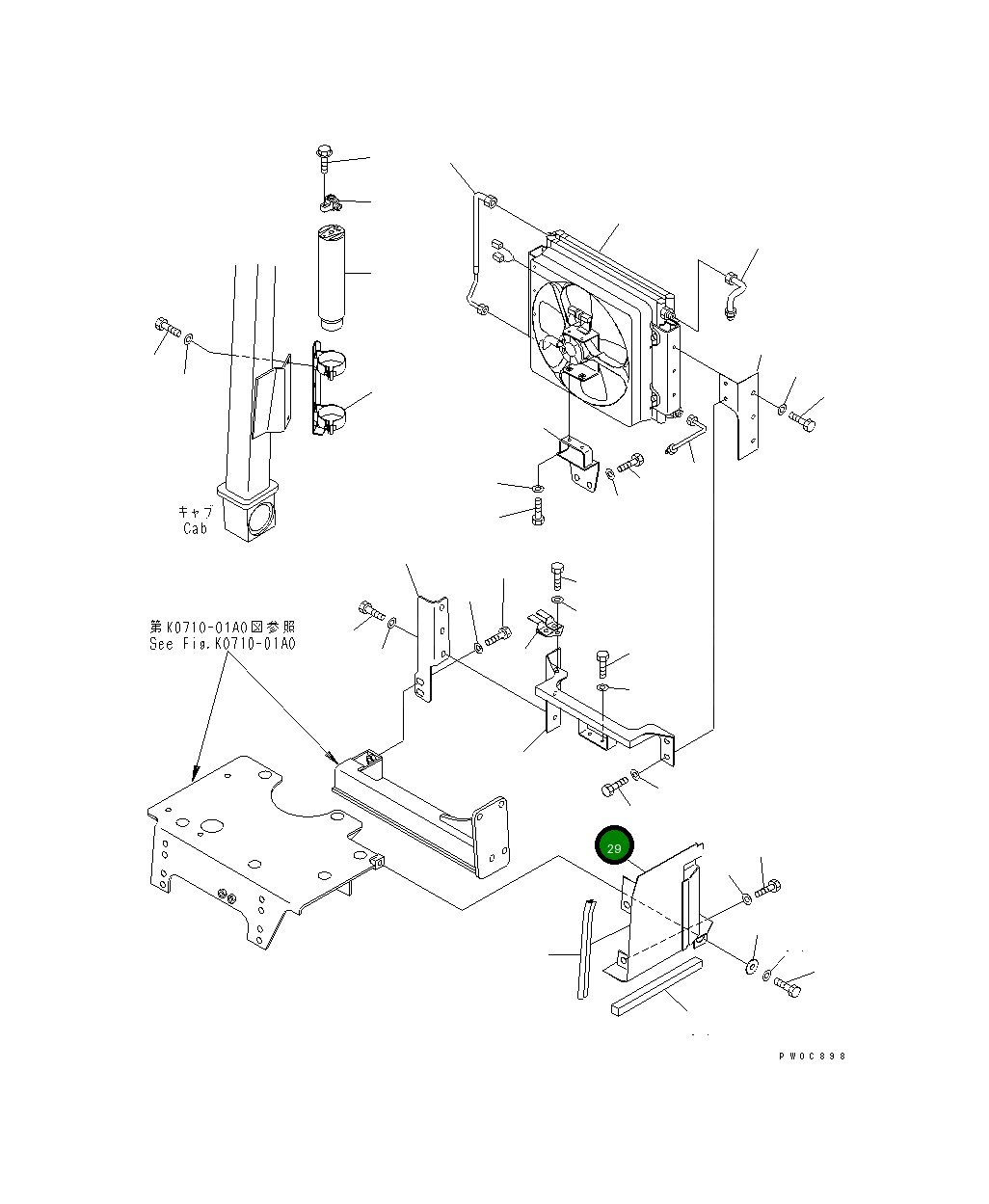 Крышка 11Y-979-4812 Komatsu