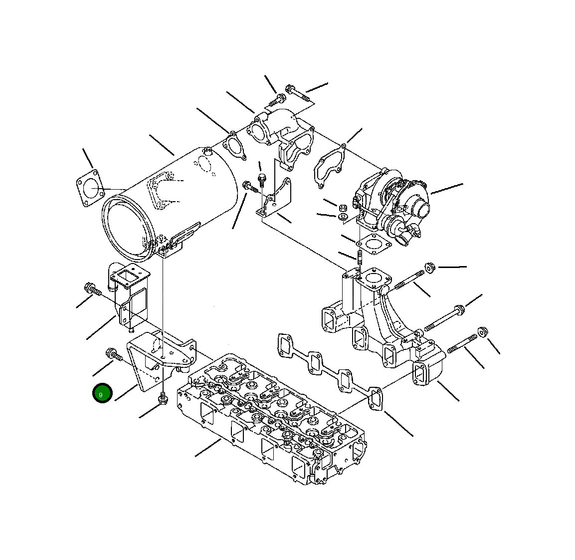 Болт YM26106100222  Komatsu