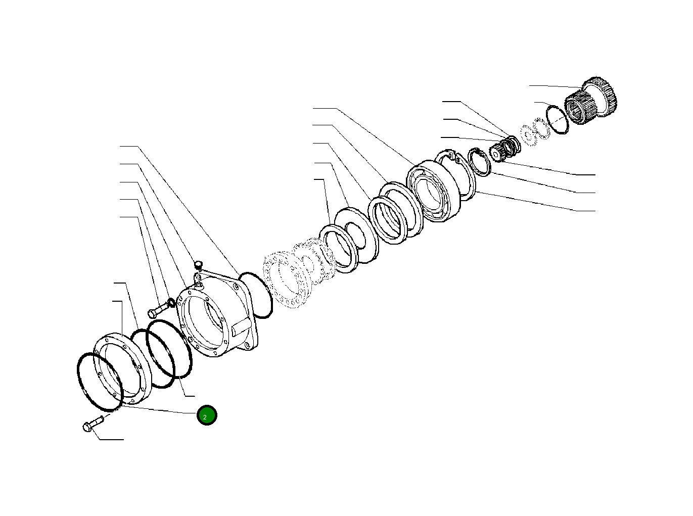 Кольцо уплотнительное (O-Ring) 20G-22-31530 Komatsu