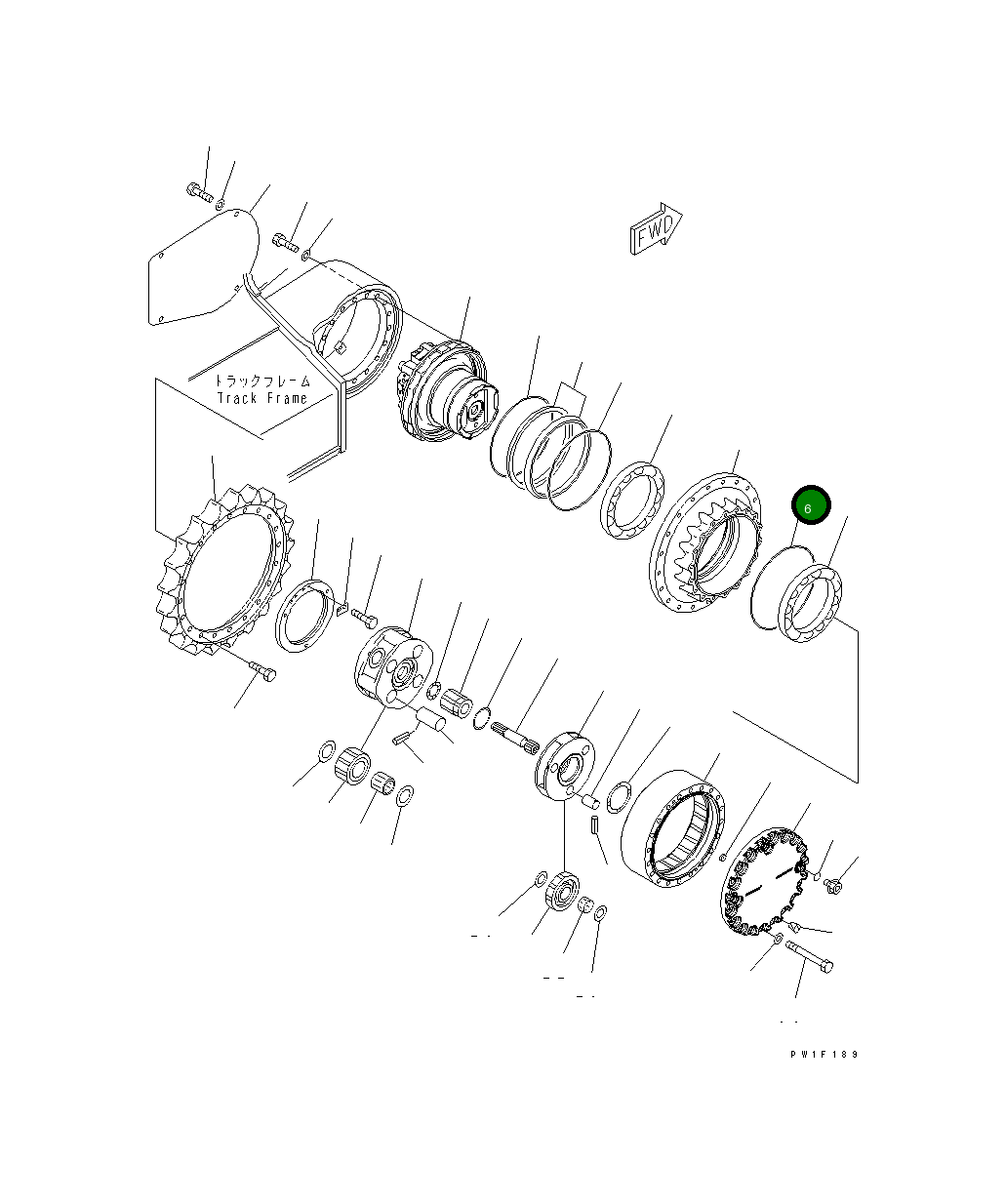 Кольцо уплотнительное (O-Ring) 22U-27-21220 Komatsu