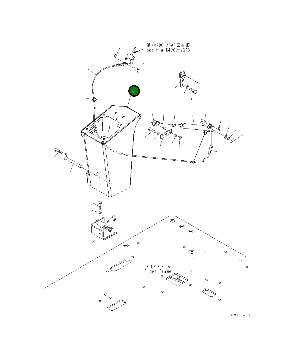 Крышка 421-43-31125 Komatsu
