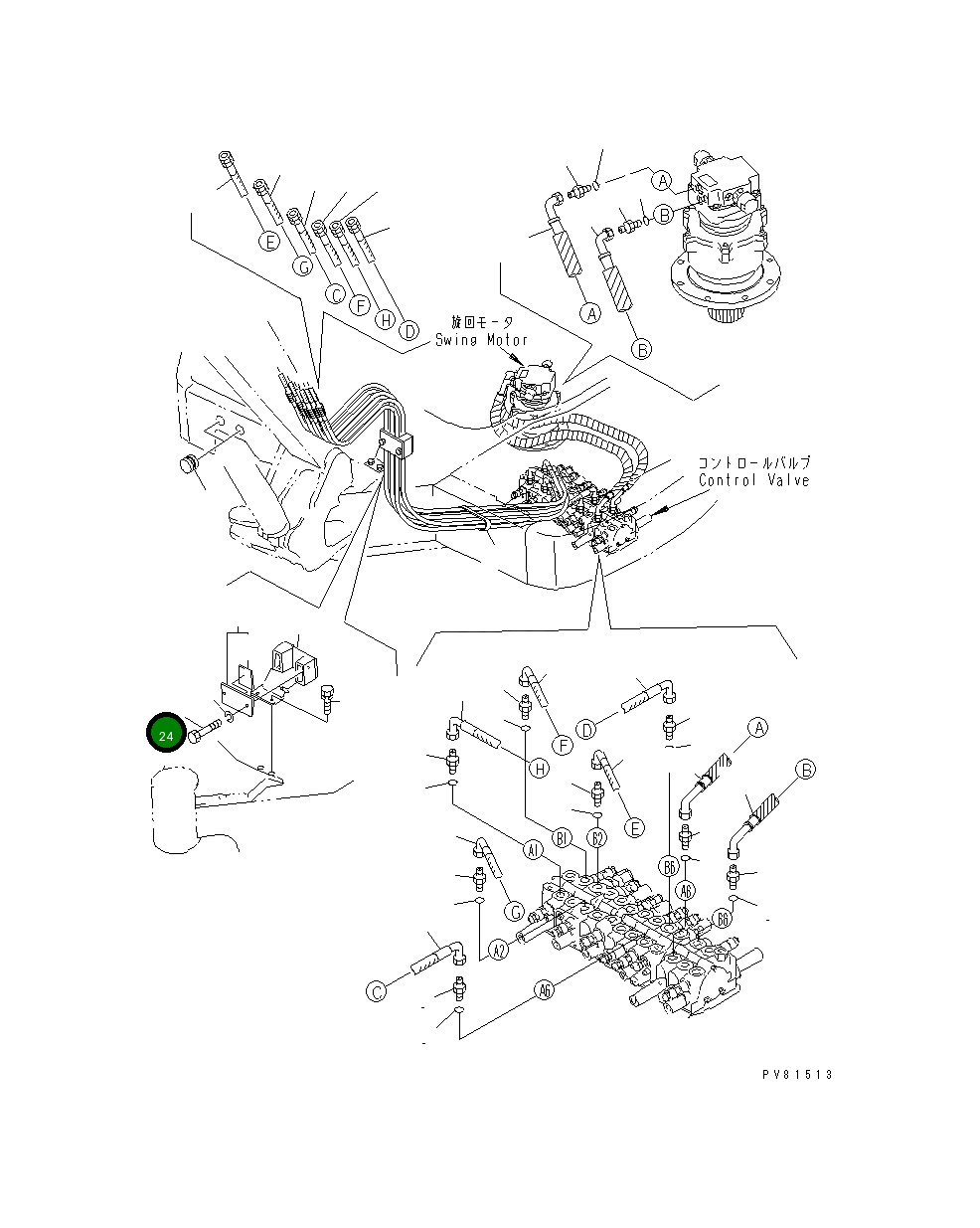 Болт YM26116-100702 Komatsu