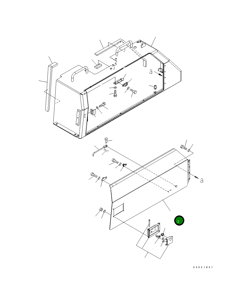 Крышка 154-54-76780 Komatsu