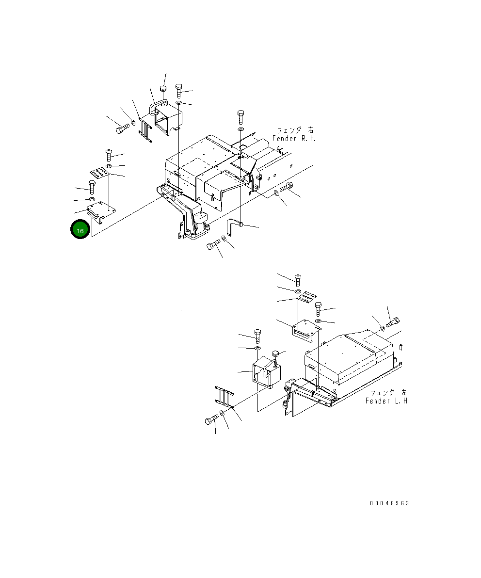 Крышка 195-54-82161 Komatsu