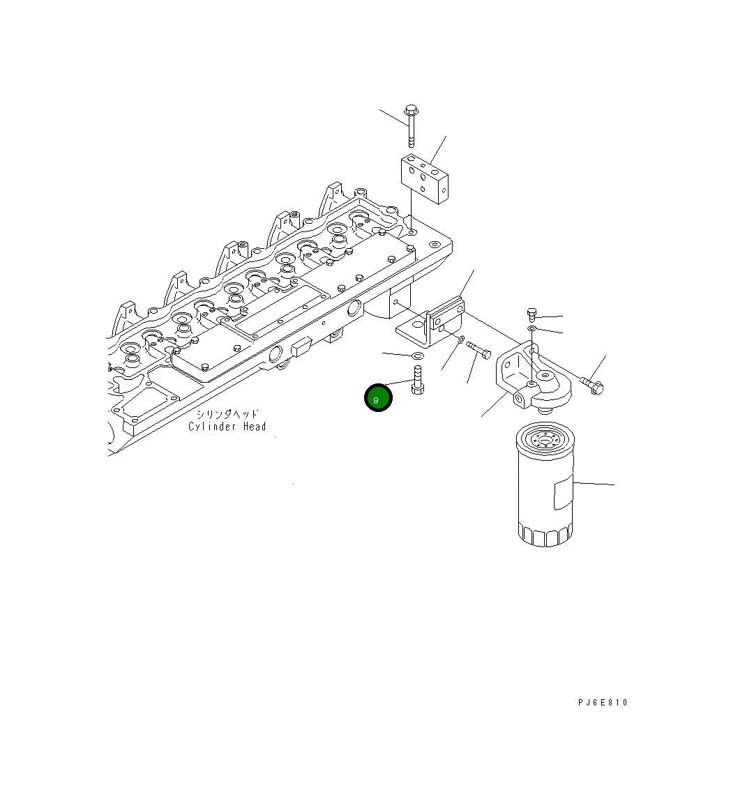 Болт 01050-31625 Komatsu