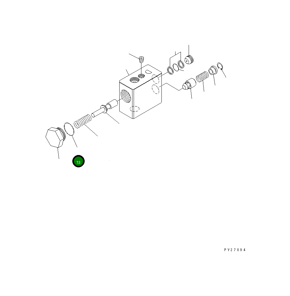 Кольцо уплотнительное (O-Ring) UN731191020 Komatsu