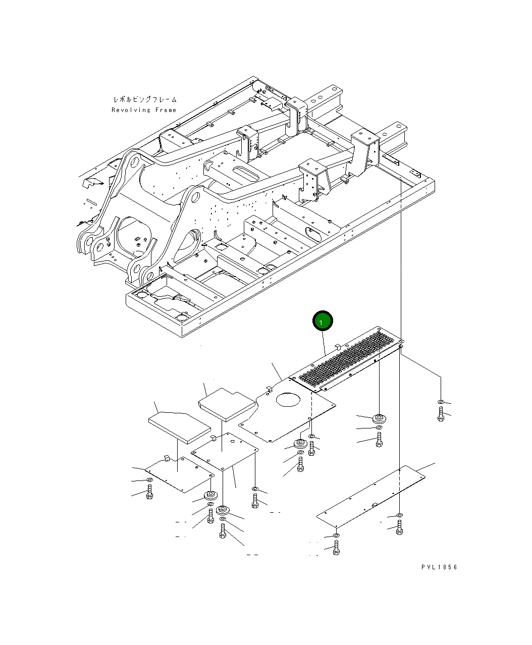 Крышка 21M-54-13131  Komatsu