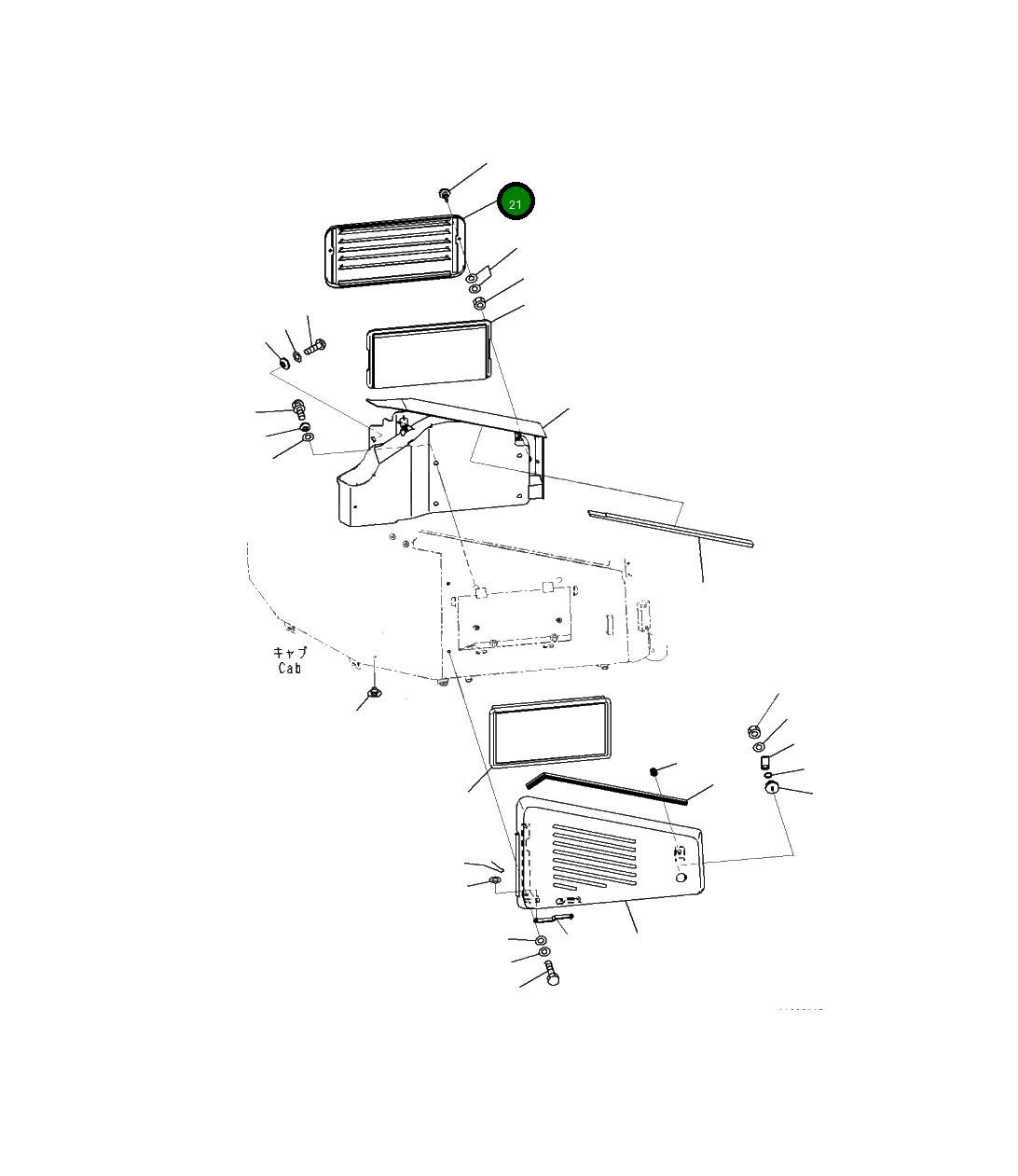 Крышка 423-07-51670 Komatsu