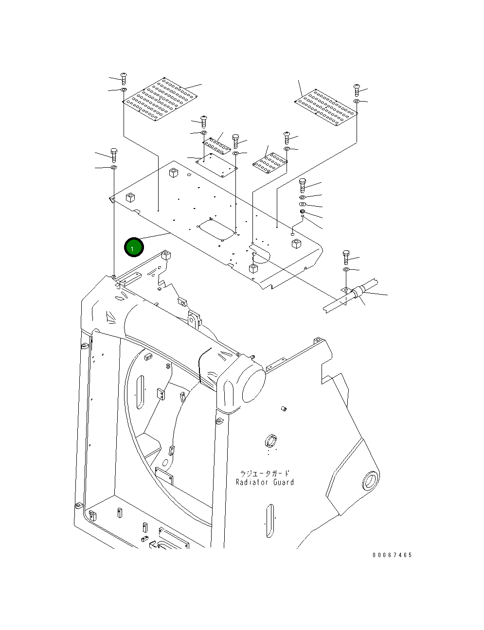 Крышка 198-54-77370 Komatsu