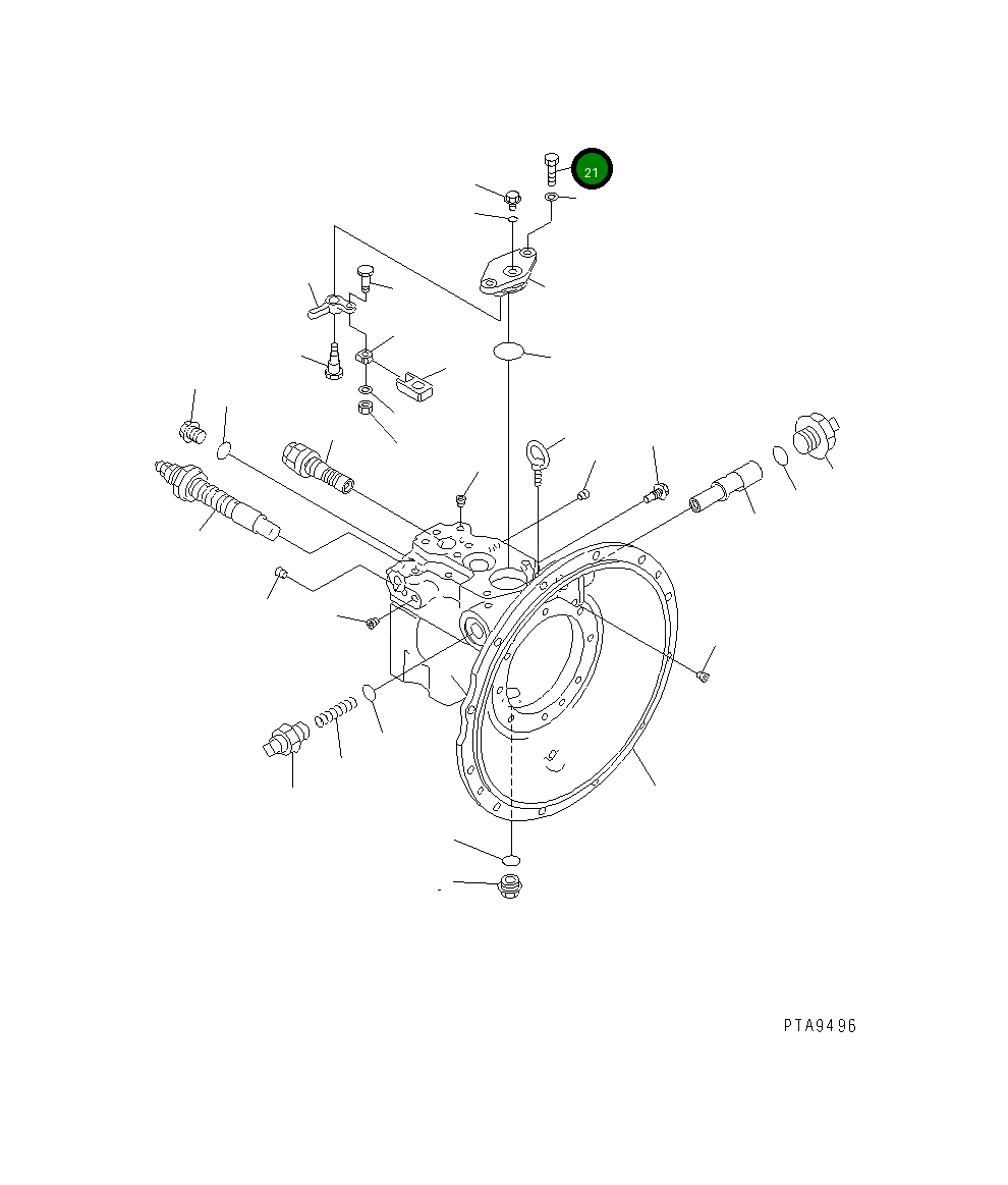 Болт 01010-50830 Komatsu