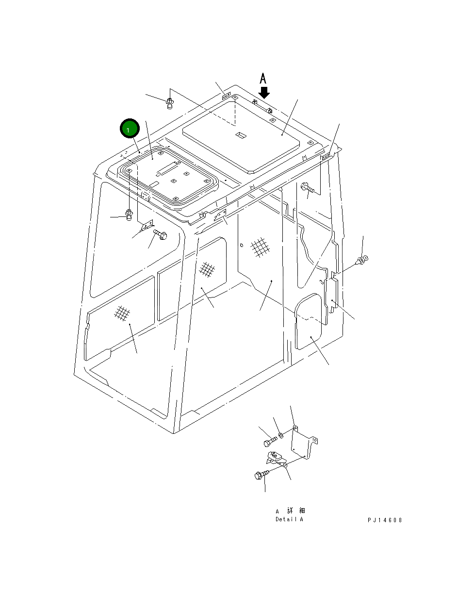 Крышка 20Y-54-11924 Komatsu