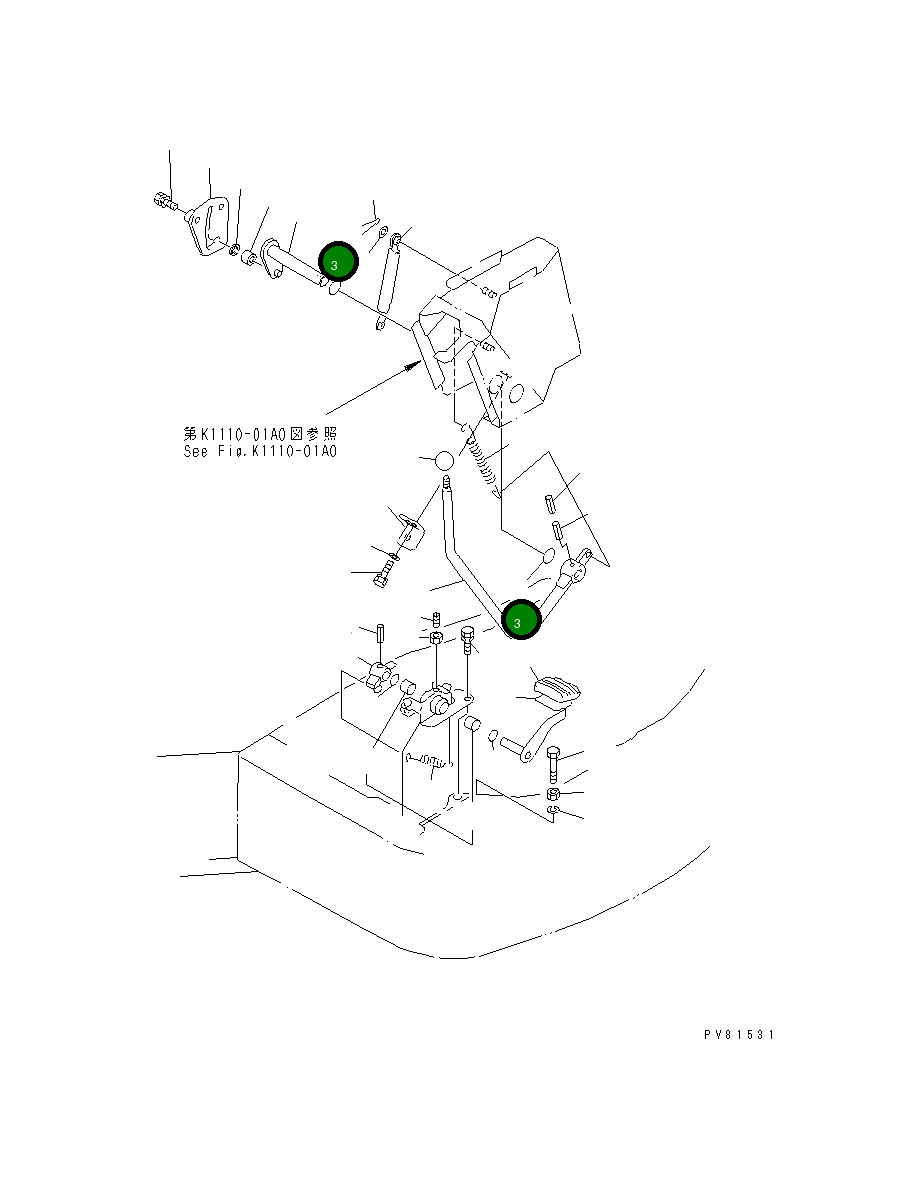 Кольцо уплотнительное (O-Ring) YM172124-46200 Komatsu