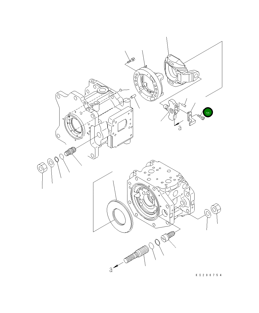 Болт 01252-61030  Komatsu