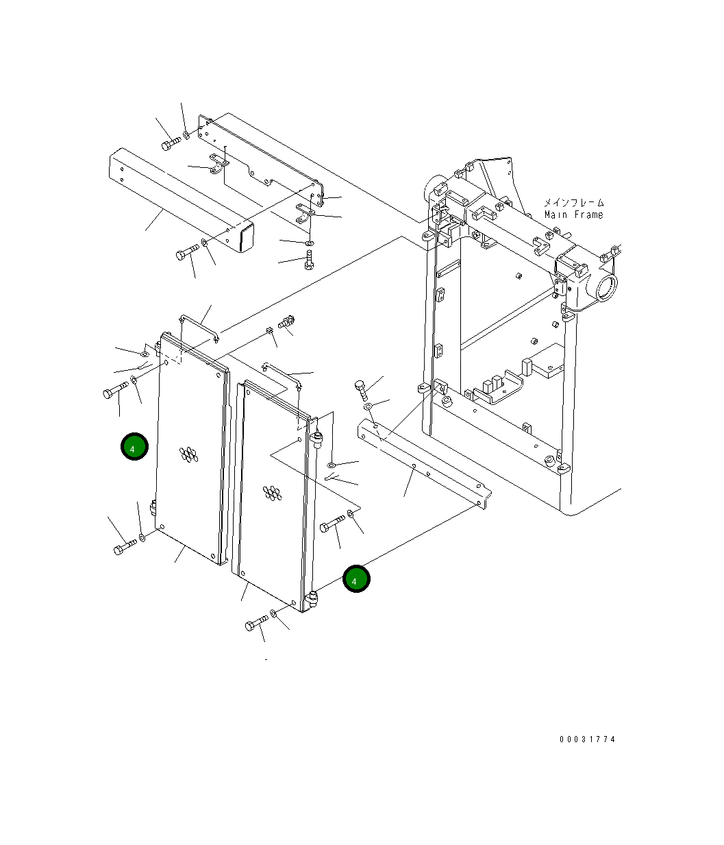 Болт 01011-D1640  Komatsu