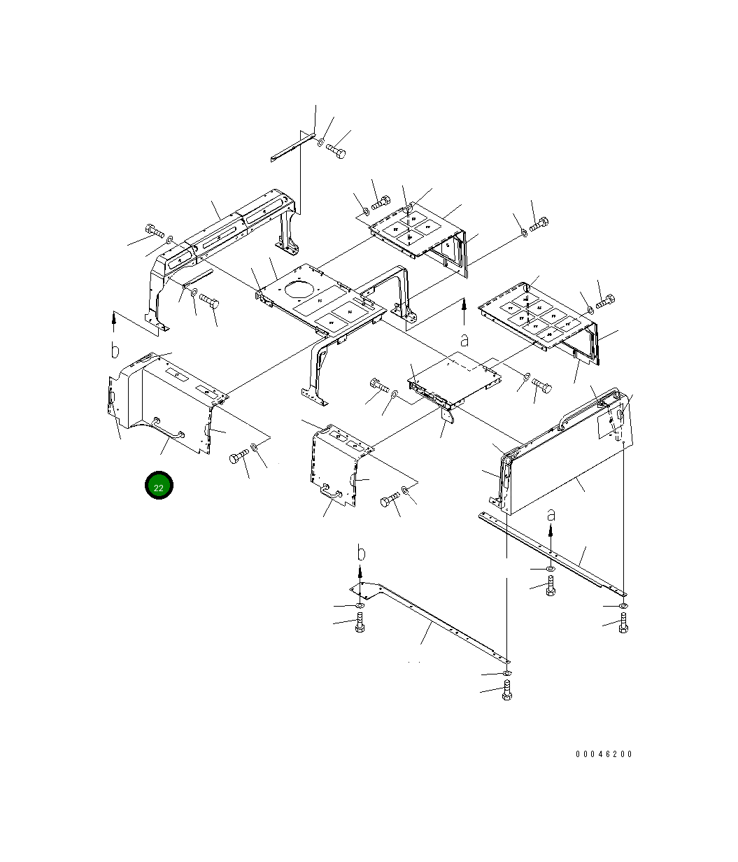 Крышка 209-54-41143 Komatsu