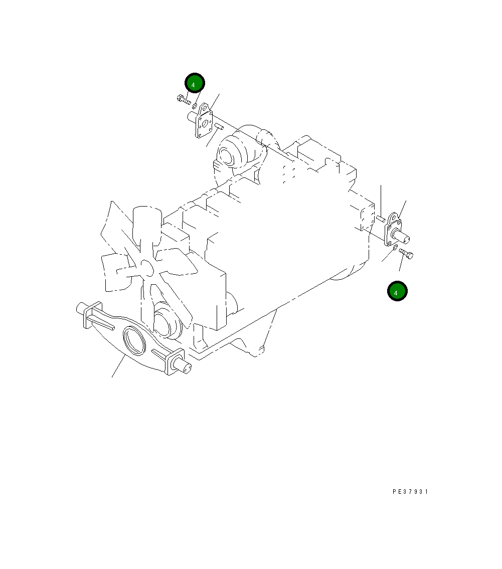 Болт 01010-31850 Komatsu