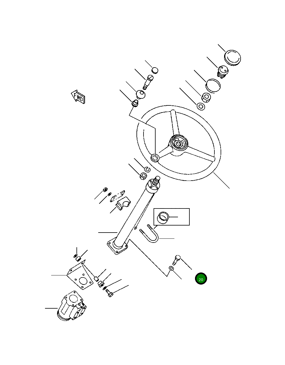 Болт 416-40-12750 Komatsu