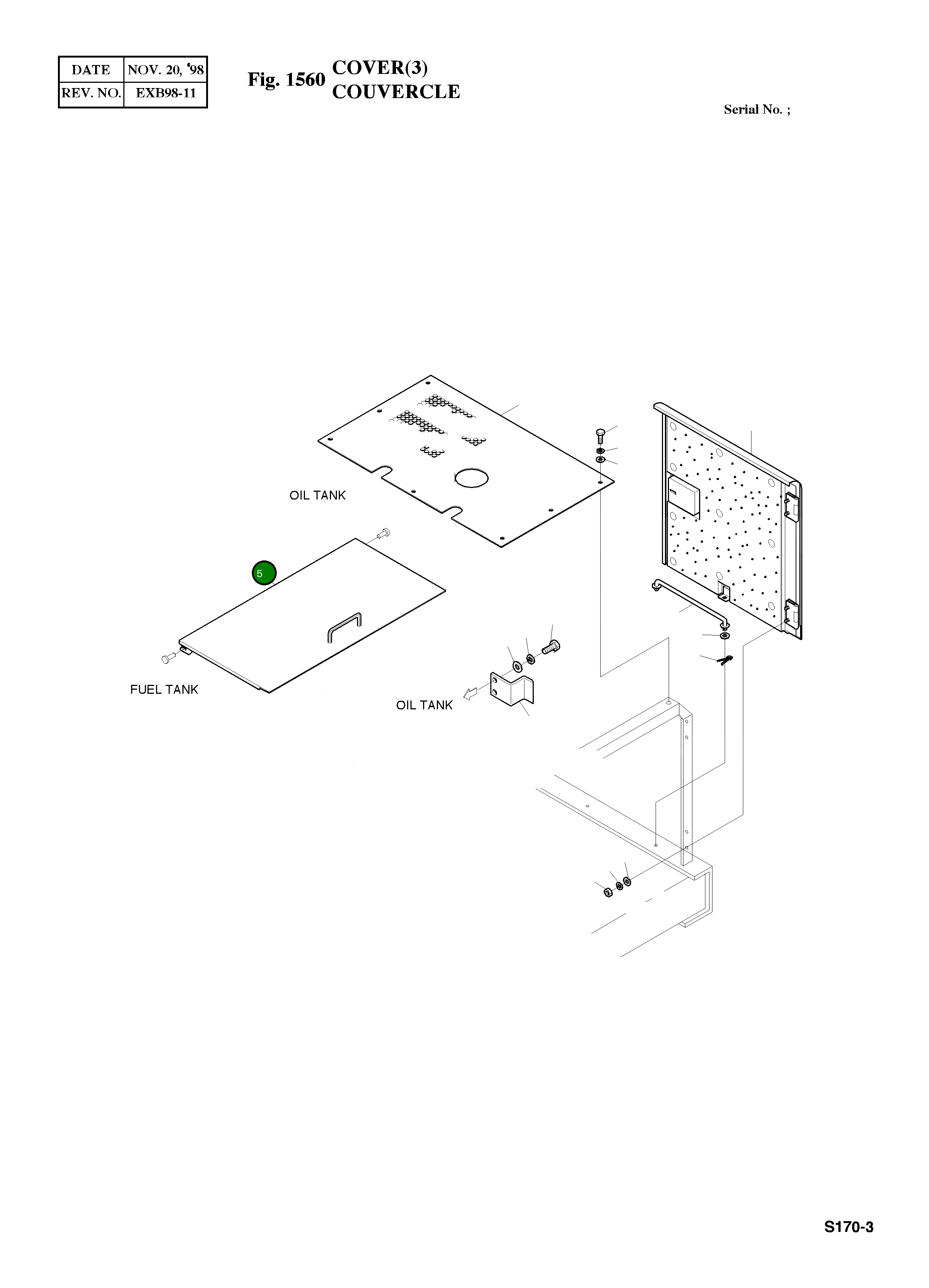 Крышка 2621-3425A Komatsu