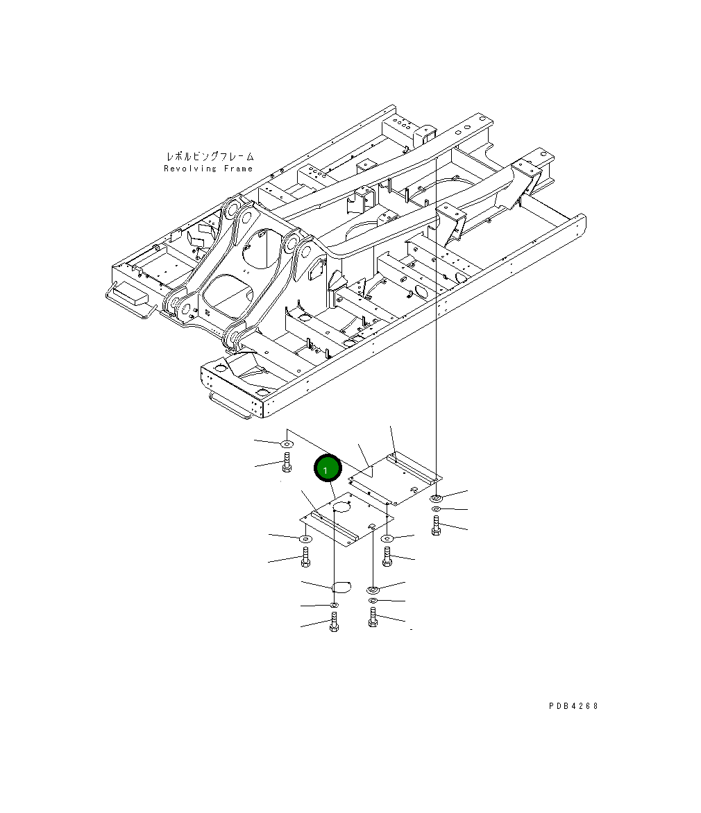 Крышка 209-54-73681 Komatsu