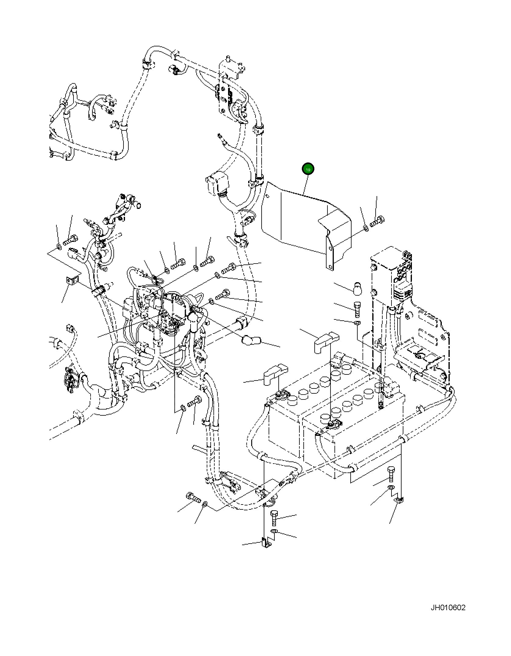 Крышка 21K-06-41212 Komatsu