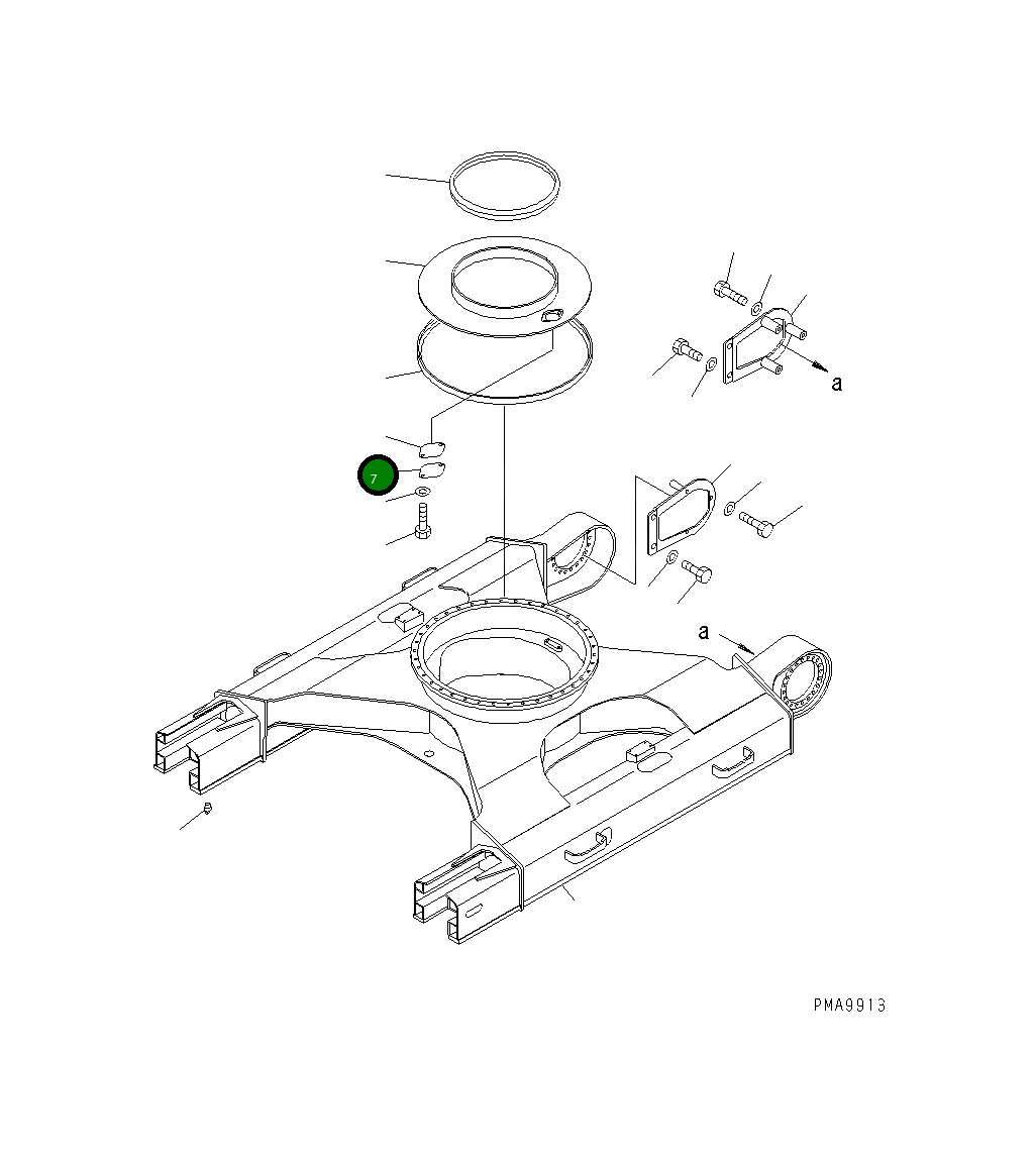 Крышка 203-46-56160 Komatsu