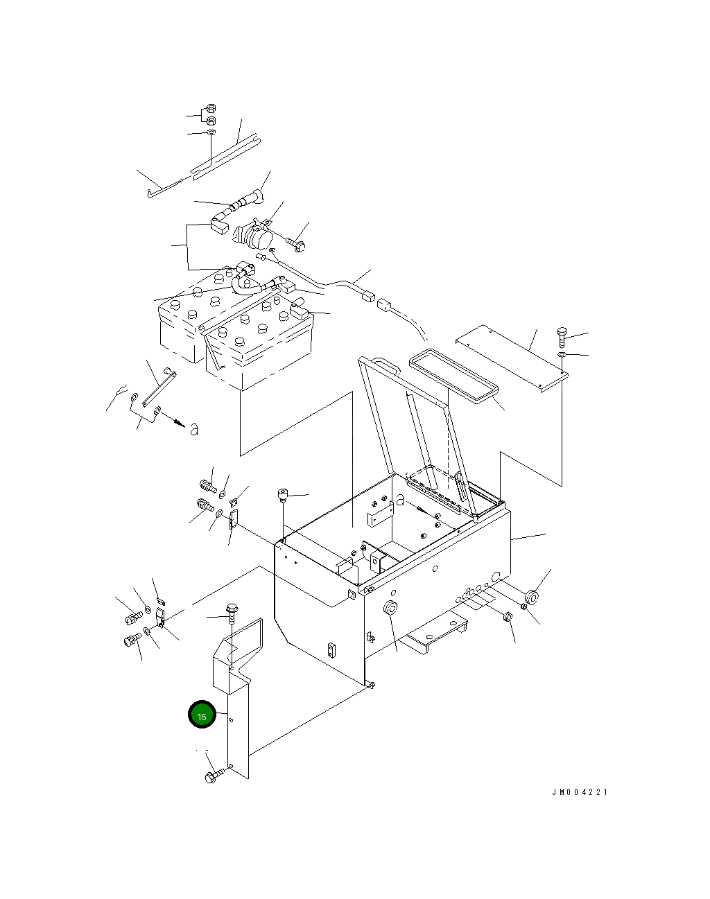 Крышка 427-06-24322 Komatsu