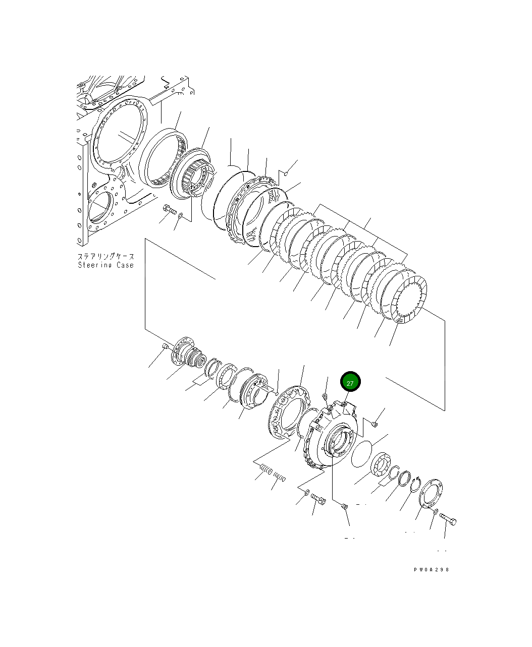 Крышка 134-22-65120 Komatsu