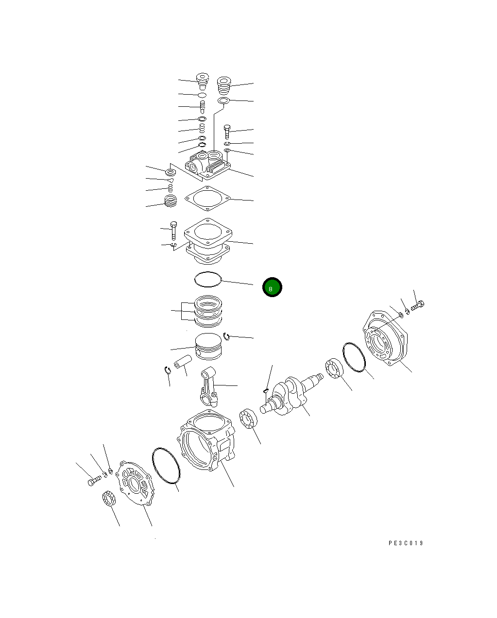 Кольцо уплотнительное (O-Ring) DK487061-4400 Komatsu