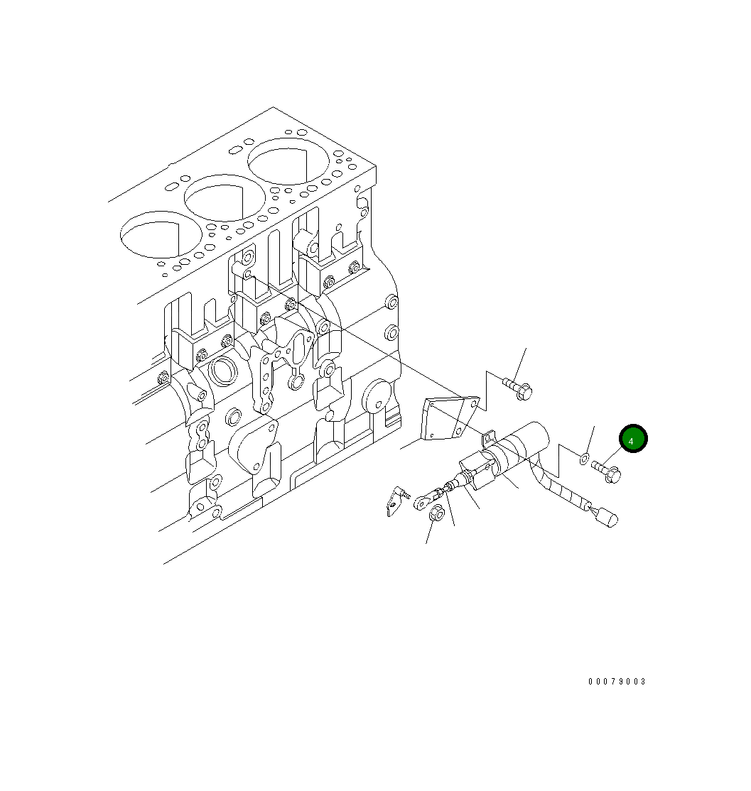 Болт 04135-00610 Komatsu