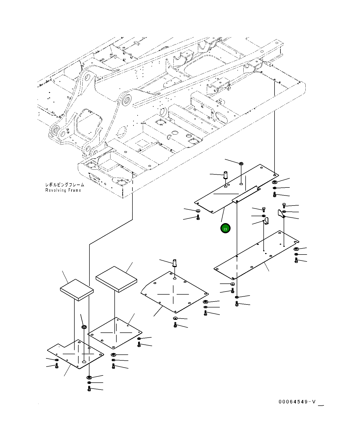 Крышка 207-54-78740 Komatsu
