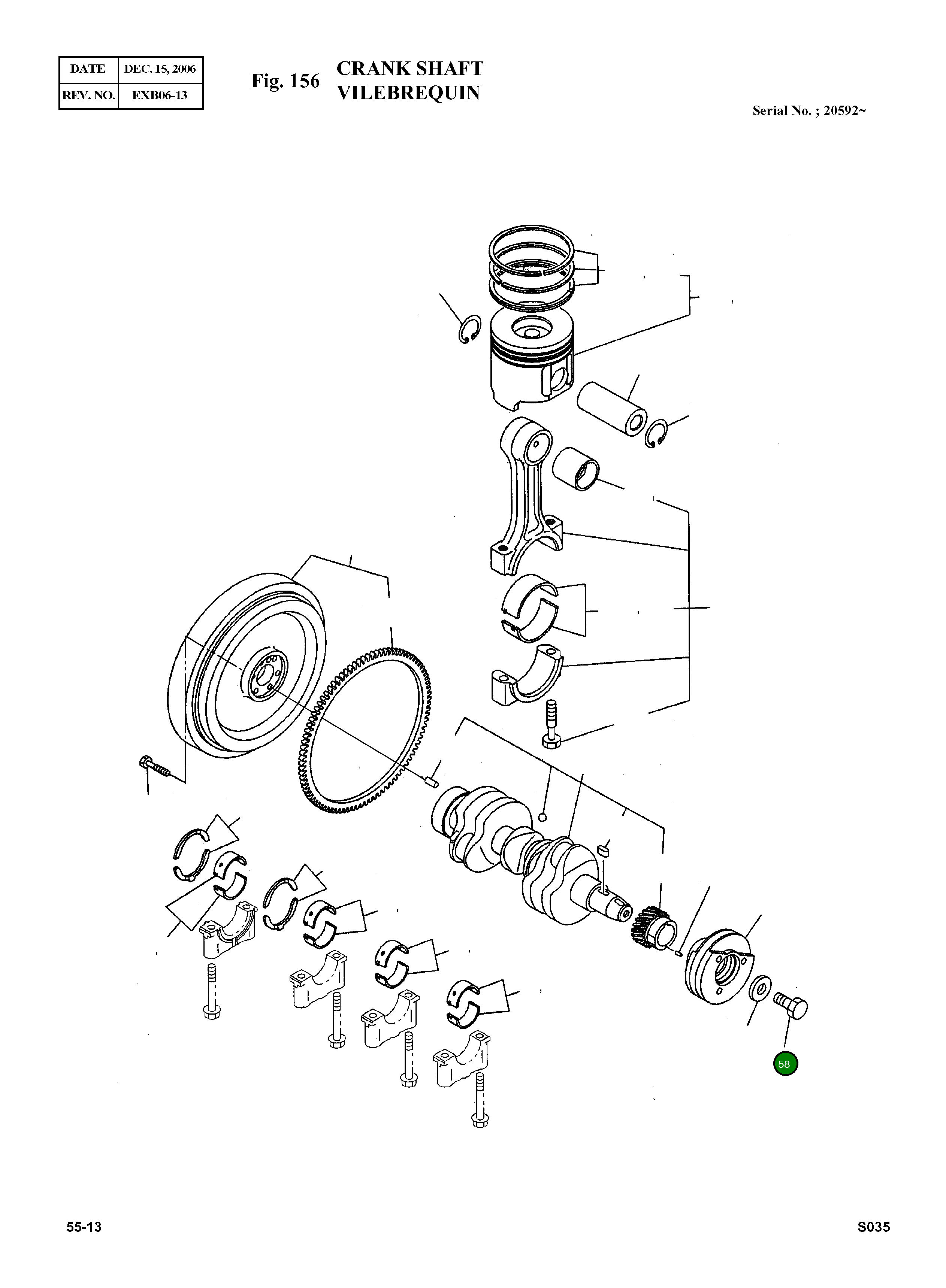 Болт 586400-1050 Komatsu