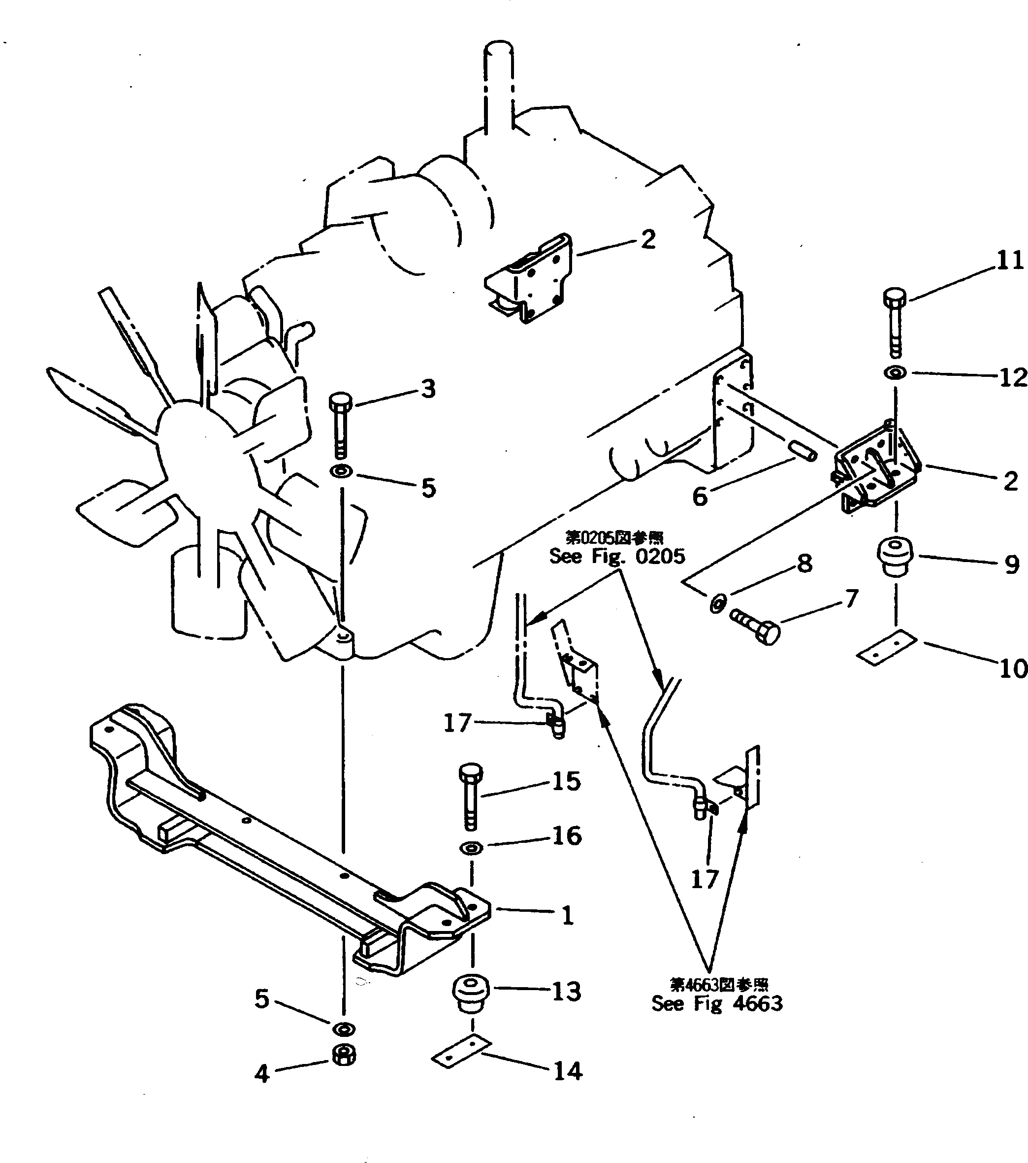 Болт 01011-52075 Komatsu