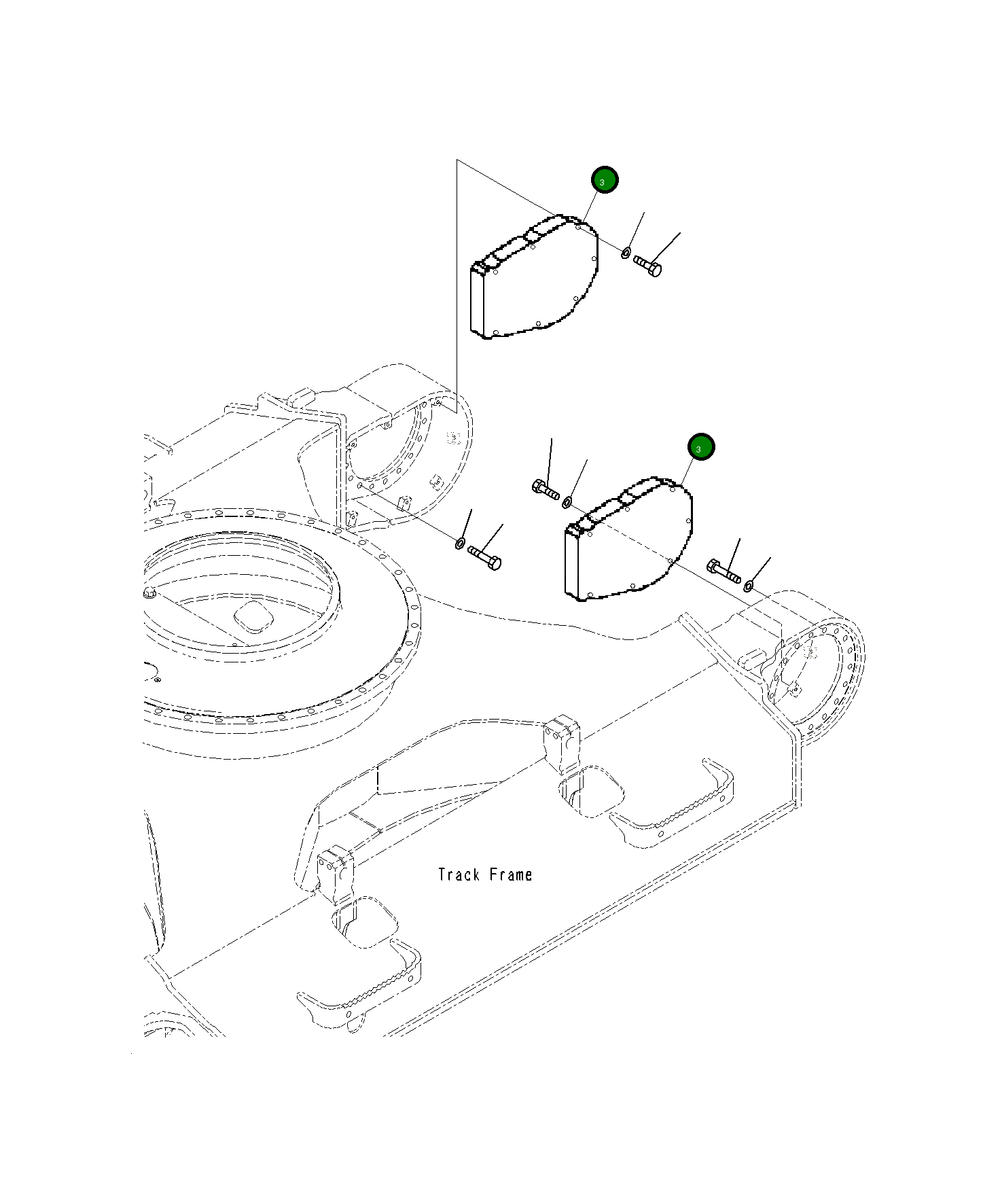 Крышка 20Y-30-82480 Komatsu