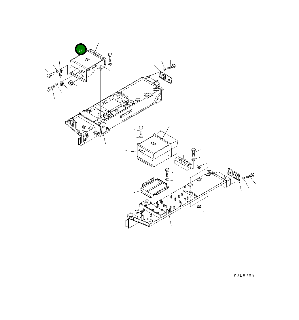 Крышка 198-54-56552 Komatsu