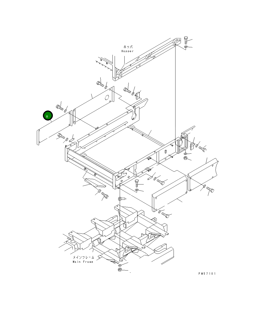 Крышка 277-70-53420 Komatsu