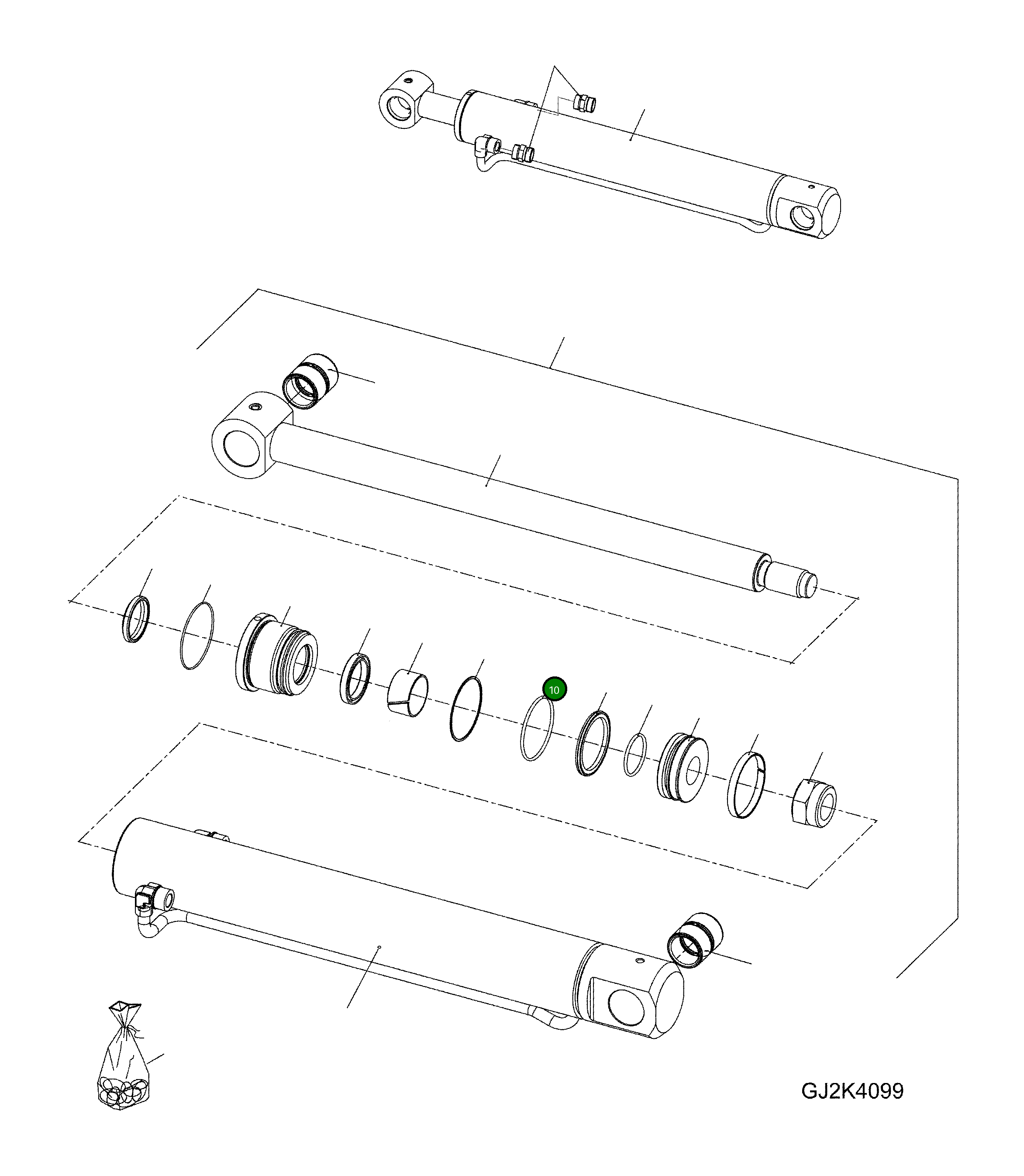 Кольцо уплотнительное (O-Ring) 42U-63-H0P44 Komatsu